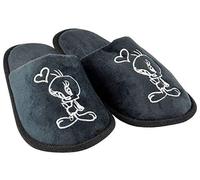 Looney Tuney Tweety Slipper Herz, schwarz, Gr. 36/37