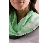 Cecil Loop-Schal Damen Juicy Lime 100% Modal gemustert mit Foliendetails One Size