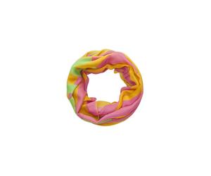 Loop CODELLO "Codello Loop", Damen, orange (pink), Obermaterial: 100% Polyester PES., gestreift, Modetücher Loop, Mit Schriftzug (45534701-0) pink