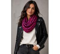 Loop LAURA SCOTT, Damen, beere, rosa, Web, Polyester, bedruckt, gemustert, Modetücher Loop, gemusterter Druck, leichtes, einlagiges Material, Webstruktur (40247341-0) beere, rosa