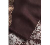 Loop-Schal aus recyceltem Polyester mit Fellmuster braun - Gr. - ONE SIZE