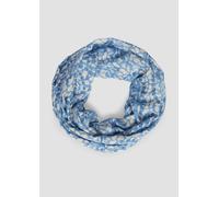 Loop-Schal aus Viskose mit All-over-Print royalblau ONESIZE