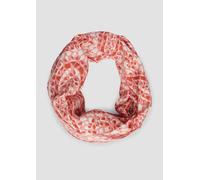 Loop-Schal aus Viskose mit All-over-Print himbeere ONESIZE