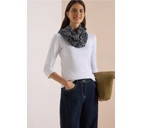 CECIL - Loop-Schal im Ausbrenner-Look urban dark blue - Gr. - ONE SIZE