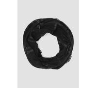 Loop-Schal mit Karos und Streifen 1 schwarz