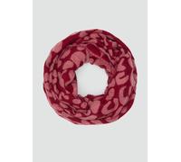 Loop-Schal mit Leo-Muster 1 rot