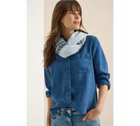 Cecil Damen-Loop-Schal mit Leo-Streifen, Blau, One Size