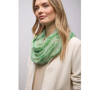 Street One Frauen Gemusterter Loop-Schal in Grün, Gr: One size