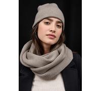 Loop STREET ONE, Damen, Gr. onesize, soft sand meliert, Stoff, 60% Polyester, 20% Polyamid, 20% Viskose, unifarben, Modetücher, aus softem Materialmix (39158435-0) soft sand meliert