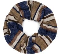 Loop STYLEBREAKER "Feinstrick Loop Schal Streifen", Damen, blau (dunkelblau, braun, beige), Obermaterial: 50% Viskose CV. 50% Polyester PES., Modisch, Modetücher Loop (48983762-0) dunkelblau, braun, b