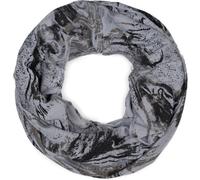 Loop STYLEBREAKER "Gemusterter Loop Schal im Destroyed used Look", Damen, grau (hellgrau), Obermaterial: 50% Viskose CV. 50% Polyester PES., Modisch, Modetücher Loop (87650632-0) hellgrau
