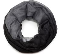 Loop STYLEBREAKER "Glitzer Loop mit Farbverlauf", Damen, schwarz (schwarz, grau), Obermaterial: 100% Viskose CV., Modisch, Modetücher Loop (64205250-0) schwarz, grau
