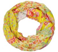 Loop STYLEBREAKER "Loop mit Blumen Paisley Muster", Damen, gelb, Obermaterial: 100% Viskose CV., Modisch, Modetücher Loop (89692938-0) gelb