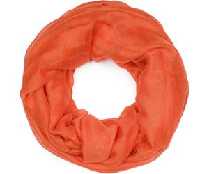 Loop STYLEBREAKER "Loop mit Glitzer unifarben", Damen, orange, Obermaterial: 100% Viskose CV., Modisch, Modetücher Loop (63321448-0) orange