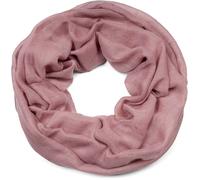 Loop STYLEBREAKER "Loop mit glitzerndem Schneeflocken Print", Damen, rosa (altrose), Obermaterial: 50% Viskose CV. 50% Baumwolle CO., Modisch, Modetücher Loop (40758248-0) altrose