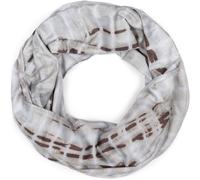 Loop STYLEBREAKER "Loop Schal Batik Streifen", Damen, grau (hellgrau, oliv), Obermaterial: 50% Viskose CV. 50% Polyester PES., Modisch, Modetücher Loop (43459748-0) hellgrau, oliv