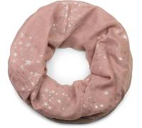 Loop STYLEBREAKER "Loop Schal mit Metallic Sterne Print", Damen, rosa (altrose), Obermaterial: 50% Viskose CV. 50% Baumwolle CO., Modisch, Modetücher Loop (71744056-0) altrose