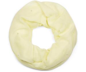 Loop STYLEBREAKER "Loop Schal mit Perlen Applikation", Damen, gelb, Obermaterial: 50% Viskose CV. 50% Baumwolle CO., Modisch, Modetücher Loop (23202249-0) gelb