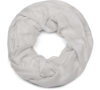 Loop STYLEBREAKER "Loop Schal mit Perlen Applikation", Damen, grau (hellgrau), Obermaterial: 50% Viskose CV. 50% Baumwolle CO., Modisch, Modetücher Loop (24627048-0) hellgrau