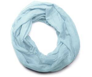 Loop STYLEBREAKER "Seidiger unifarbener Loop", Damen, blau (hellblau), Obermaterial: 100% Viskose CV., Modisch, Modetücher Loop (24691803-0) hellblau