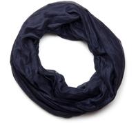 Loop STYLEBREAKER "Seidiger unifarbener Loop", Damen, blau (midnight, blau), Obermaterial: 100% Viskose CV., Modisch, Modetücher Loop (14350038-0) midnight, blau