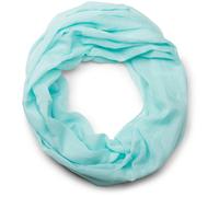 Loop STYLEBREAKER "Seidiger unifarbener Loop", Damen, blau (türkis hell), Obermaterial: 100% Viskose CV., Modisch, Modetücher Loop (29045432-0) türkis hell