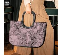 Loopshopper L jacquard rose Einkaufstasche