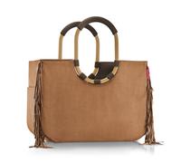 reisenthel loopshopper L western - Stabile Tasche mit praktischen Fächern aus recycelten PET-Flaschen - Charmantes und wasserabweisendes Design