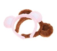 LOORGVEL 2 Stück Teiliges Damen Haarband mit Flauschigen Bärenohren Weiches Stirnband für Mädchen Lustiges Cosplay accessoire Bequemes Haarschmuck Make up Waschen und Partys