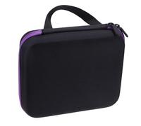LOORGVEL Kosmetiktasche Violett für Fläschchen Eva Reisetasche mit Reißverschluss Organizer für Ätherische Öle und Kosmetik Tragbar für Zuhause und Reisen