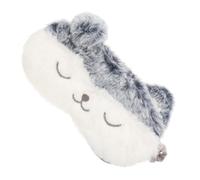LOORGVEL Plüsch Schlafmaske mit Niedlichem Tiermotiv Weich und Lichtundurchlässig Komfortable Augenbedeckung für Frauen und Mädchen für Erholsamen Schlaf und Reisegebrauch