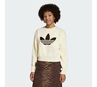 LOOSE BOXY CREW SWEATSHIRT Cream White 128