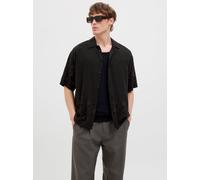 Loose Fit Hawaii-hemd M Schwarz