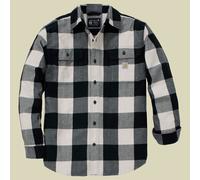 Loose Fit Heavyweight Flannel Long-Sleeve Plaid Shirt XL grau - oat milk