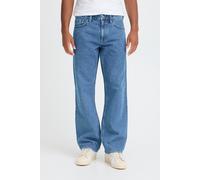 Loose-fit-Jeans BLEND "BHFLAKE LOOSE NOOS", Herren, Gr. 34, Länge 32, blau (denim middle blau), Denim/Jeans, Obermaterial: 100% Baumwolle, unifarben, loose fit knöchellang, Jeans Loose-fit-Jeans (7129