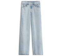 Loose-fit-Jeans BOSS ORANGE "EMMA MR 1.0 Premium Damenmode", Damen, Gr. 33, Länge 32, blau (light, pastel blau 459), Denim/Jeans, Obermaterial: 60% Baumwolle, 20% Polyester, 20% Viskose, unifarben, we
