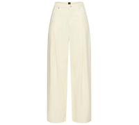 Loose-fit-Jeans BOSS ORANGE "Slouchy Pleated Mid Rise Premium Damenmode", Damen, Gr. 30, Länge 30, weiß (open weiß 150), Denim/Jeans, Obermaterial: 100% Lyocell, unifarben, Jeans Loose-fit-Jeans, mit