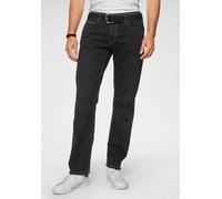 CAMP DAVID Loose-fit-Jeans CO:NO:C622, mit markanten Nähten 40, Länge 32 schwarz Herren Straight Fit Jeans 40, Länge 32 black, used