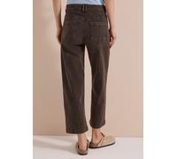 Loose-fit-Jeans CECIL, Damen, Gr. 27, Länge 26, braun (braun cacao), Jeans, 77% Baumwolle, 20% Polyester, 3% Elasthan, unifarben, 7/8-Länge, Jeans, mit Wide Legs (83390724-27) braun cacao