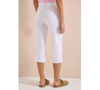 Loose-fit-Jeans CECIL, Damen, Gr. 28, Länge 20, weiß, Jeans, 78% Baumwolle, 21% Elastomultiester, 1% Elasthan, unifarben, kniebedeckend, Jeans, High Waist (92959914-28) weiß