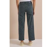 Loose-fit-Jeans CECIL, Damen, Gr. 29, Länge 28, grün (dried olive grün), Jeans, 81% Baumwolle, 17% Polyester, 2% Elasthan, lang, Jeans, mit Leo-Muster (57787615-29) dried olive grün