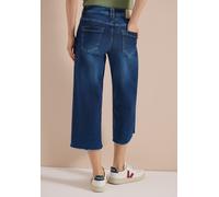 Loose-fit-Jeans CECIL, Damen, Gr. 30, Länge 20, mid blau used wash, Jeans, 78% Baumwolle, 20% Polyester, 2% Elasthan, unifarben, kniebedeckend, Jeans, in 3/4-Länge (15358824-30) mid blau used wash