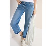 Loose-fit-Jeans CECIL, Damen, Gr. 30, Länge 26, authentic used wash, Jeans, 78% Baumwolle, 20% Polyester, 2% Elasthan, unifarben, 7/8-Länge, Jeans, im Loose Fit (69505617-30) authentic used wash