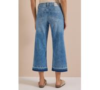 Straight Leg Jeans mit frasigem Saum