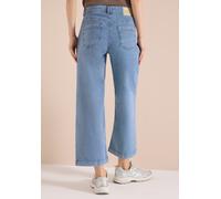 Loose-fit-Jeans CECIL, Damen, Gr. 32, Länge 26, blau (vanilleweiß), Jeans, 97% Baumwolle, 3% Elasthan, unifarben, 7/8-Länge, Jeans, aus Baumwolle mit Stretchanteil (94907606-32) vanilleweiß