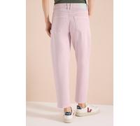 High-waist-Jeans CECIL "Style Scarlett", Damen, Gr. 32, Länge 28, light blush rose, Denim/Jeans, Obermaterial: 98% Baumwolle, 2% Elasthan, unifarben, loose fit lang, Jeans High-Waist-Jeans, mit Tasche