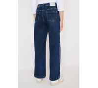 Loose-fit-Jeans CECIL, Damen, Gr. 32, Länge 30, mid blau used wash, Jeans, 89% Baumwolle, 8% Polyester, 3% Elasthan, unifarben, lang, Jeans, High Waist (71290014-32) mid blau used wash