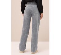 Loose-fit-Jeans CECIL, Damen, Gr. 33, Länge 30, grau (mid grau random wash), Jeans, 75% Baumwolle, 23% Polyester, 2% Elasthan, unifarben, lang, Jeans, High Waist (23759553-33) mid grau random wash