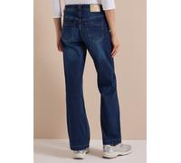 Loose-fit-Jeans CECIL, Damen, Gr. 34, Länge 30, blau (dunkelblau wash), Jeans, 76% Baumwolle, 22% Polyester, 2% Elasthan, unifarben, lang, Jeans, im Loose Fit (47981713-34) dunkelblau wash