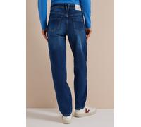 Loose-fit-Jeans CECIL, Damen, Gr. 38, Länge 30, mid blau used wash, Jeans, 83% Baumwolle, 15% Polyester, 2% Elasthan, unifarben, lang, Jeans, im Loose Fit (59270908-38) mid blau used wash